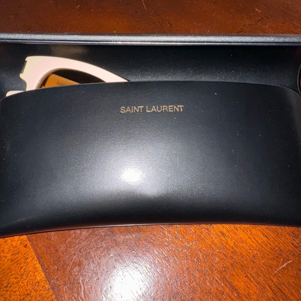Saint Laurent Cream Sunglasses NWT - Picture 12 of 12